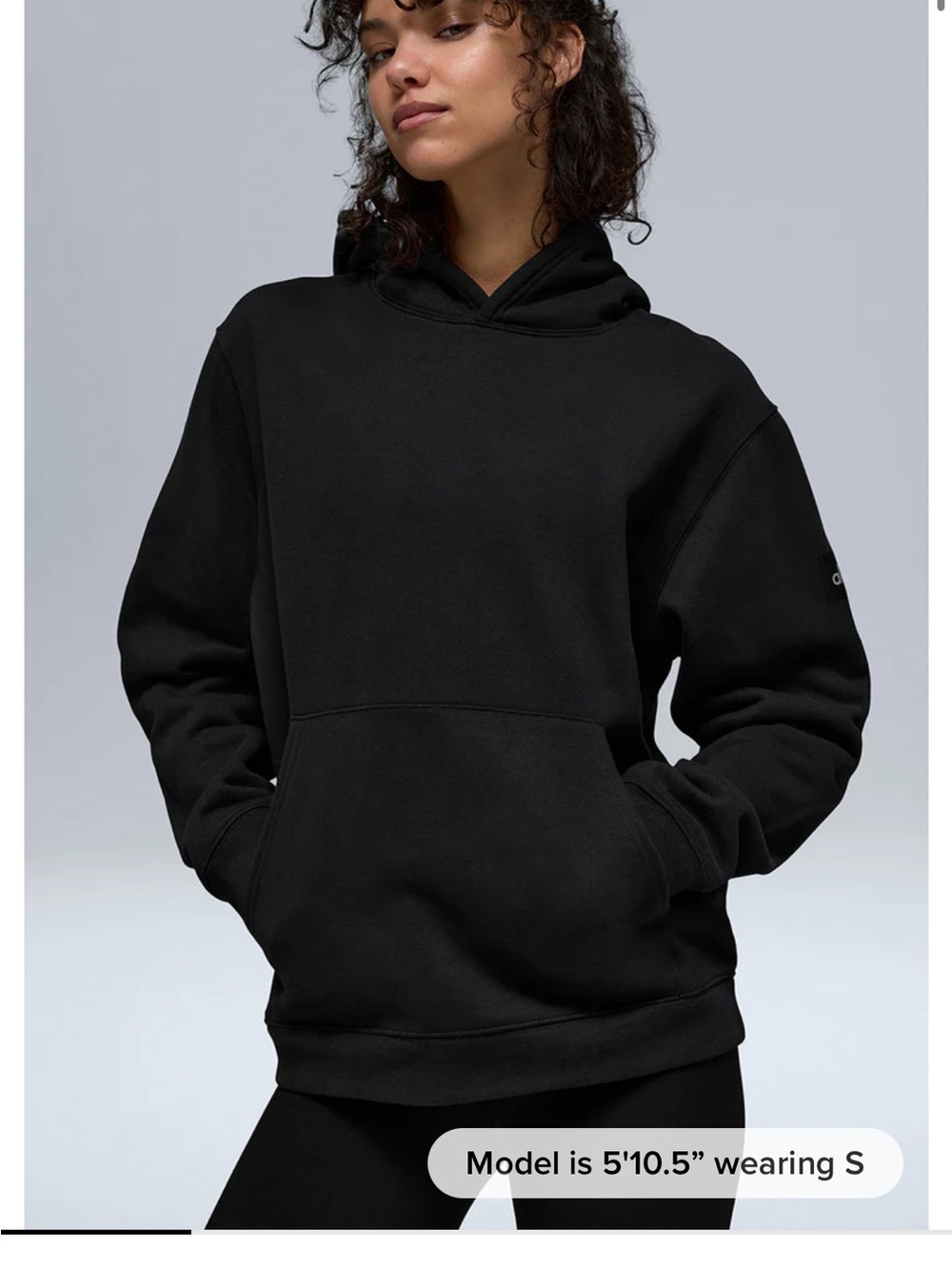 Alo Yoga Renown Heavyweight Hoodie Black Xs